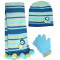 Knitted Hat & Scarf & Glove Set