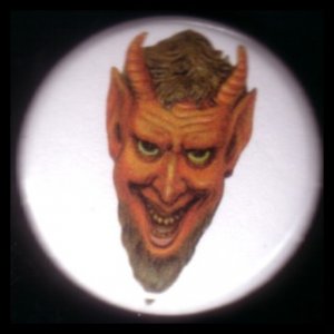 1" Inch Smiling Krampus Vintage Image Button Badge Pin - 0085