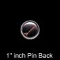 1" Inch Zebra Print Heart on Hot Pink Background Punk Princess Button Badge Pin - 0749