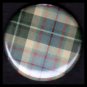 Pretty in Plaid in Shades of Green, 1 Inch Pin Back Button Badge  - 1074