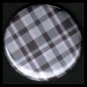 Pretty in Plaid in Shades of Purple, 1 Inch Button Badge Pin - 1090