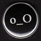 Raised Eyebrow o_O, Emoticons 1 Inch Pinback Button Badge Pin - 1001