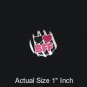 Hearts BFF on Zebra Background, 1 Inch BFF Button Badge Pinback - 2144