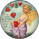 Vintage Valentine's Day Graphics 1 Inch Pinback Button Badge - 2094