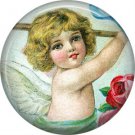 Vintage Valentine's Day Graphics 1 Inch Pinback Button Badge - 2096
