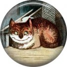 We're All Mad Here, Cheshire Cat Classic Alice in Wonderland 1 Inch Button Badge Pin - 0065