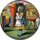 Off With Her Head, Classic Alice in Wonderland 1 Inch Button Badge Pin - 0050