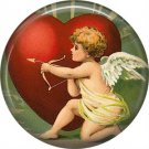Vintage Valentine's Day Graphics 1 Inch Pinback Button Badge - 2115