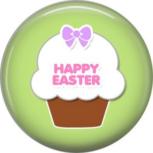 Bunny Love, Easter 1 Inch Button Badge Pin Pinback Button - 2039