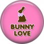 Bunny Love, Easter 1 Inch Button Badge Pin Pinback Button - 2040