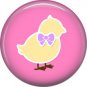 Bunny Love, Easter 1 Inch Button Badge Pin Pinback Button - 2043