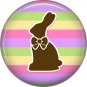 Bunny Love, Easter 1 Inch Button Badge Pin Pinback Button - 2047