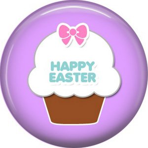 Bunny Love, Easter 1 Inch Button Badge Pin Pinback Button - 2049