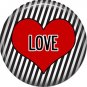 Wild Love Valentine's Day 1 Inch Pinback Button Badge Pin - 2118