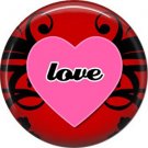 Wild Love Valentine's Day 1 Inch Pinback Button Badge Pin - 2120