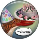 Talking Birds 1 Inch Pinback Button Badge Pin - 4022