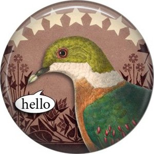 Talking Birds 1 Inch Pinback Button Badge Pin - 4026
