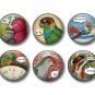 Talking Birds Set of 12 1 Inch Pinback Button Badge Pins - Set 1