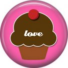 Wild Love Cupcake Love Valentine's Day 1 Inch Pinback Button Badge Pin - 2140