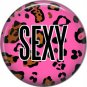 Wild Love Pink Sexy Valentine's Day 1 Inch Pinback Button Badge Pin - 2145