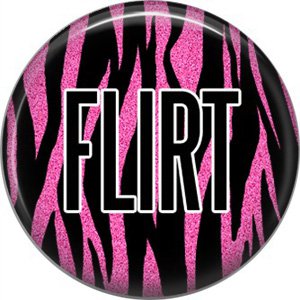 Wild Love Pink Flirty Valentine's Day 1 Inch Pinback Button Badge Pin - 2147