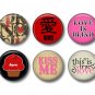 Wild Love Valentine's Day 12 1 Inch Pinback Button Badge Pins - Set 4