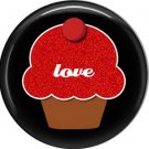 Wild Love Red Love Cupcake Valentine's Day 1 Inch Pinback Button Badge Pin - 2155