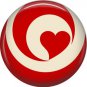 Wild Love Red Swirl Heart Valentine's Day 1 Inch Pinback Button Badge Pin - 2162