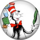 The Cat in the Hat Balancing Trick, Dr. Seuss 1 Inch Pinback Button Badge - 6046