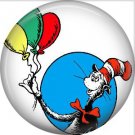 The Cat in the Hat with Balloons, Dr. Seuss 1 Inch Pinback Button Badge - 6043