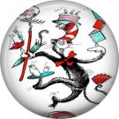 The Cat in the Hat Juggling, Dr. Seuss 1 Inch Pinback Button Badge - 6037