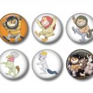 Where the Wild Things Are Set of 12 1 Inch Scrapbook Flair Medallions - Set 1