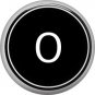 1 Inch Alphabet Letter O Button Badge Pin Resembling Vintage Typewriter Keys