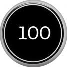 1 Inch Alphabet One Hundred Button Badge Pin Resembling Vintage Typewriter Keys