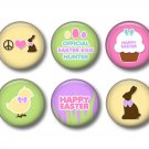 Bunny Love Set of 12 Spring and Easter 1 Inch Scrapbook Flair Medallions - Set 4
