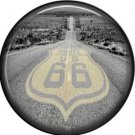 Route 66 Pavement, 1 Inch Americana Button Badge Pinback - 0412