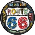 Get Your Kicks Route 66 1 Inch Americana Button Badge Pinback - 0416