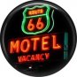Route 66 Motel Vacancy Sign 1 Inch Americana Button Badge Pinback - 0419