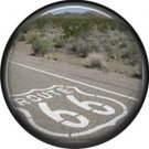 Route 66 Pavement 1 Inch Americana Button Badge Pinback - 0425