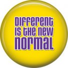 Different is the New Normal, Autism Awareness 1 Inch Pinback Button Badge - 490