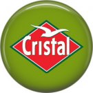 Cristal Beer, 1 Inch Food and Drink Pinback Button Badge - 0403