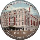 Lost Architecture Columbia Theatre Davenport Iowa 1 Inch Button Badge Pin