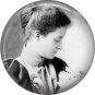 Vintage Hawaiian Portrait of Lady, One Inch Vintage Image on Ephemera Lapel Pin Button Badge - 0916