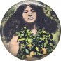 Hula Dancer, One Inch Vintage Hawaiian Image on Ephemera Lapel Pin Button Badge - 0921