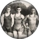 Surfer Dudes 1940s Style on One Inch Ephemera Lapel Pin Button Badge - 0958