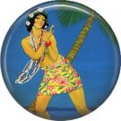 Vintage Hawaii Image on 1 Inch Pinback Button Badge Pin - -0928