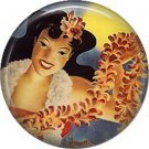Vintage Hawaii Image on 1 Inch Pinback Button Badge Pin - -0930