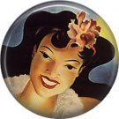Vintage Hawaii Image on 1 Inch Pinback Button Badge Pin - -0951