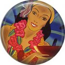 Vintage Hawaii Image on 1 Inch Pinback Button Badge Pin - -0960