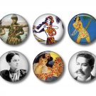 Set of 12 Vintage Hawaiian Images on 1 Inch Scrapbook Flair Medallions - Set 3